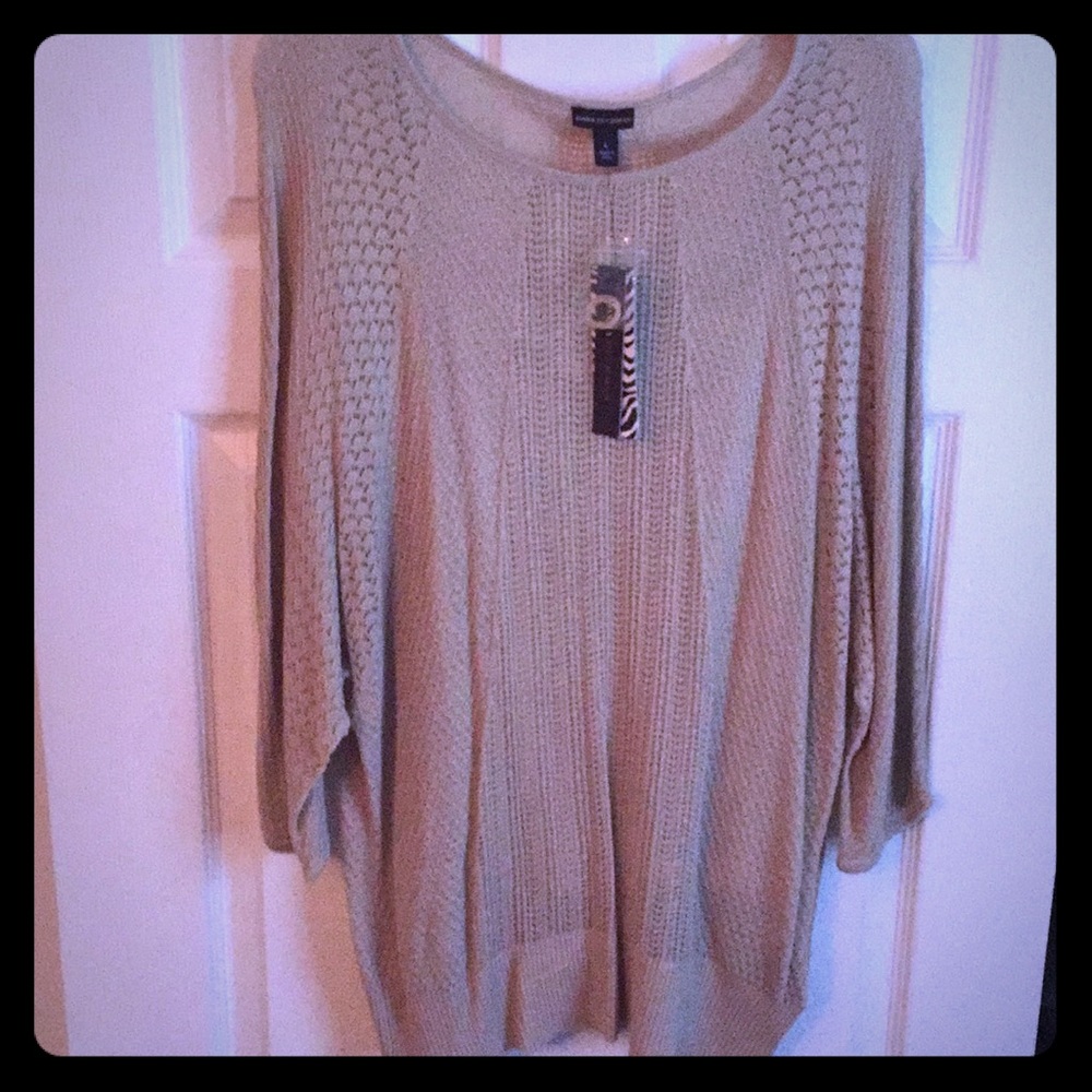 Crochet summery sweater with attached cami